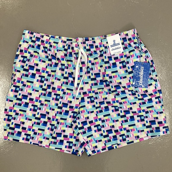 chubbies Swim Chubbies The Pixelgrams 55 Swim Trunk Mens Lined